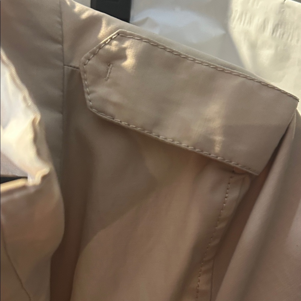 Kensie Light Beige Rain ☔️ Zip-Front Jacket - Picture 6 of 8